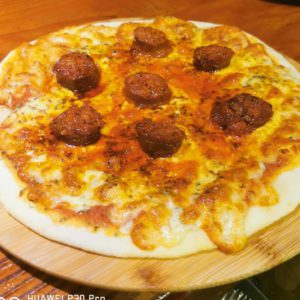 Pizza de chorizo